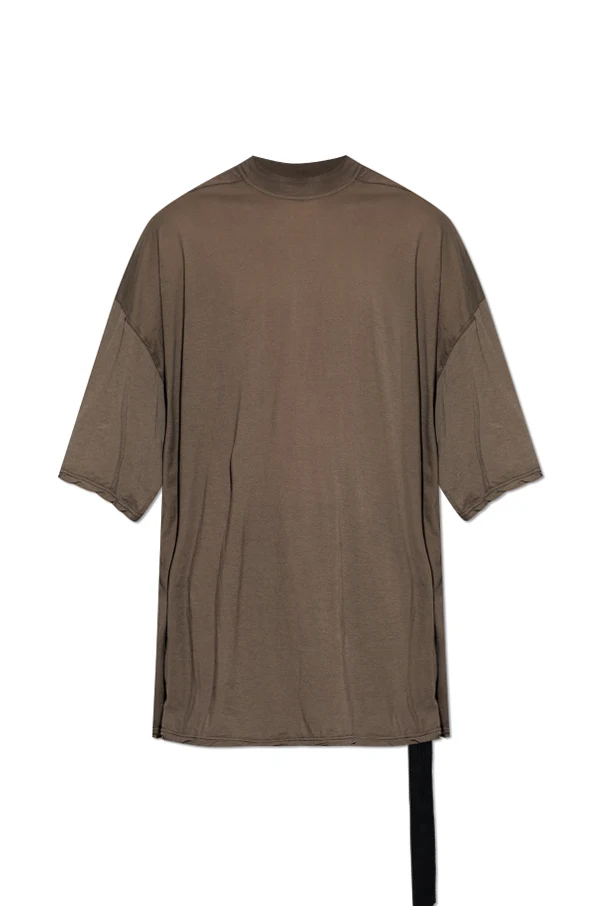 ZIELONY T-shirt typu `oversize`