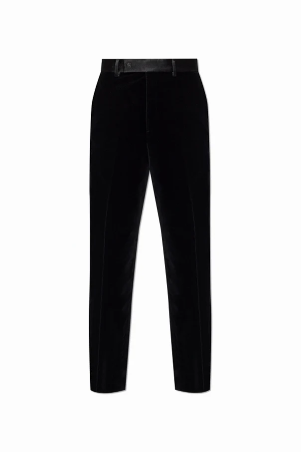 BLACK Straight-leg pants