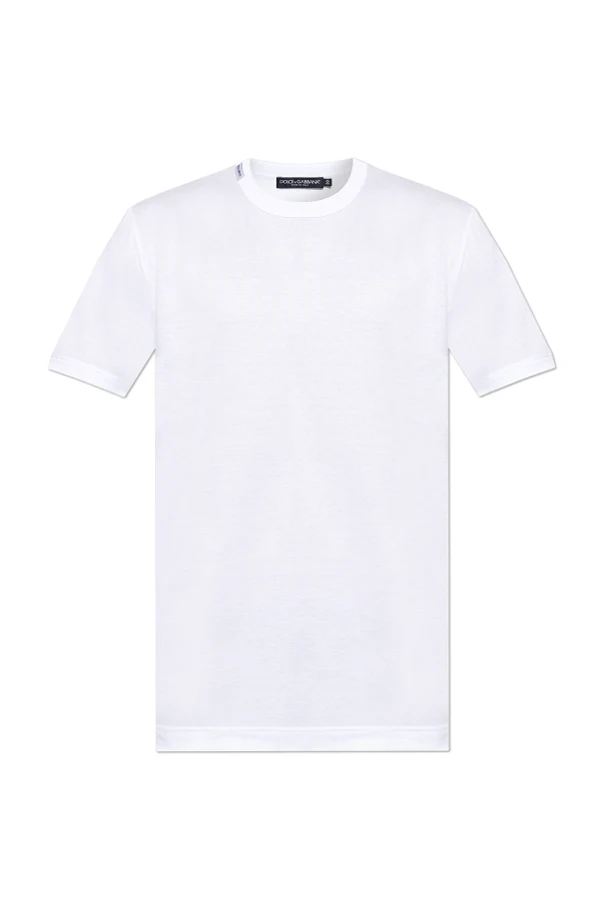 WHITE Crew neck T-shirt