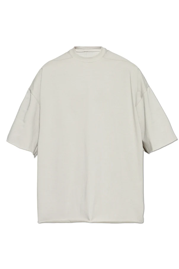 kremowy T-shirt typu ‘oversize‘