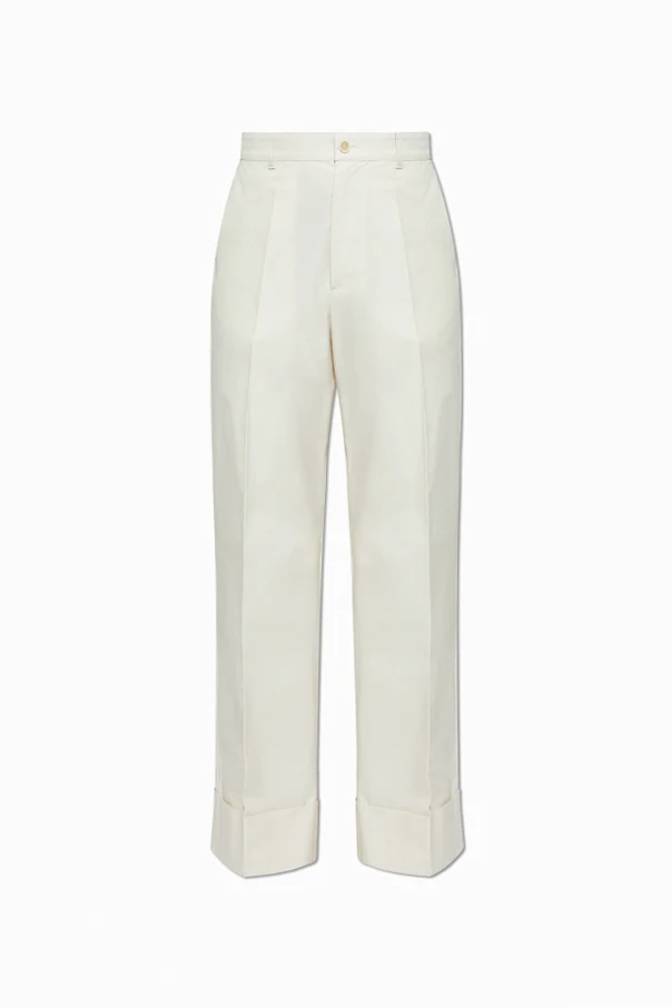 cream Wide-leg pants