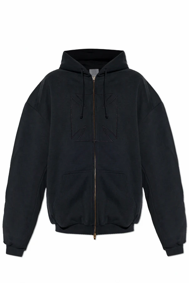 SCHWARZ Gefütterter Kapuzenpullover