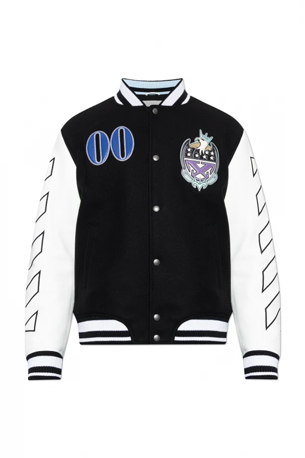 CZARNY Ocieplana kurtka typu ‘Bomber’