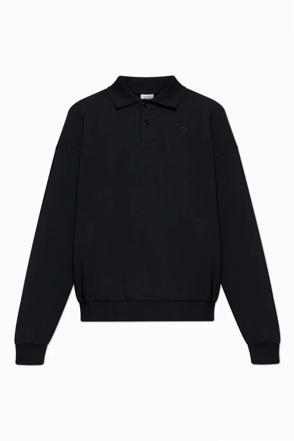 SCHWARZ Sweatshirt mit `Vintage`-Effekt