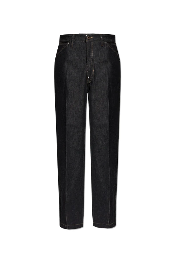 NAVY BLUE Wide-leg jeans