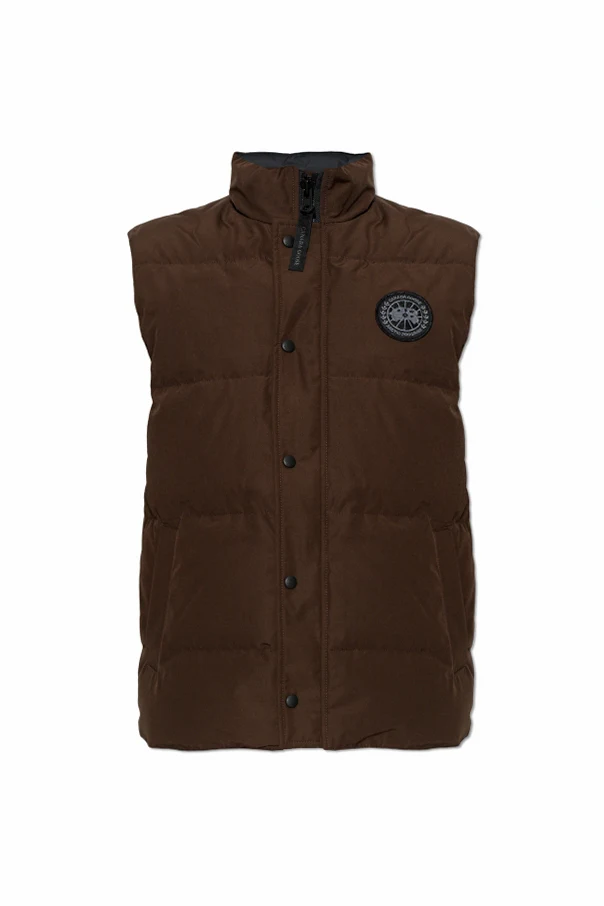 BRĄZOWY Puchowa kamizelka