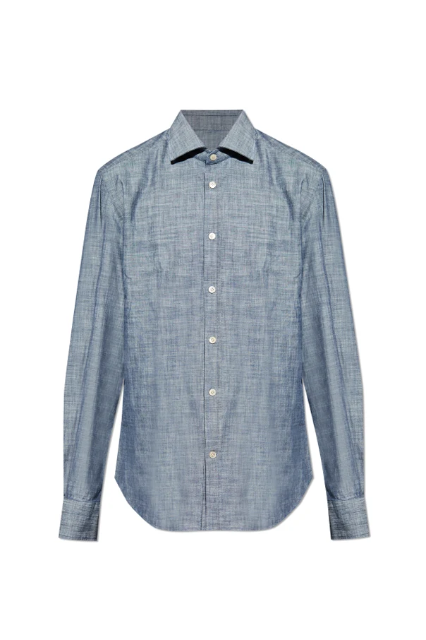 NIEBIESKI Bawełniana koszula