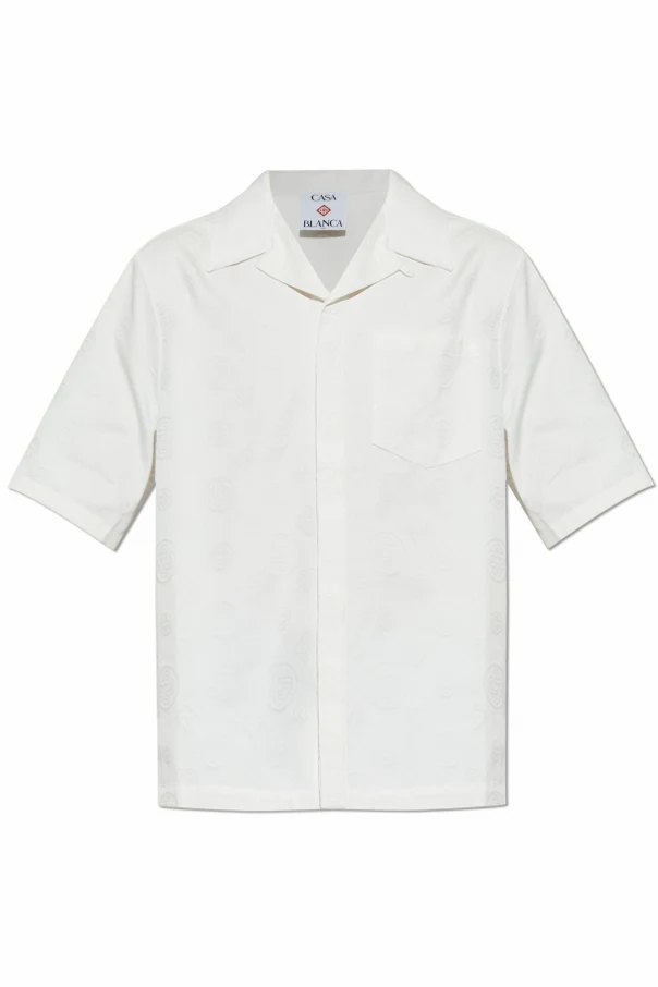 BIAŁY  Koszula z monogramem