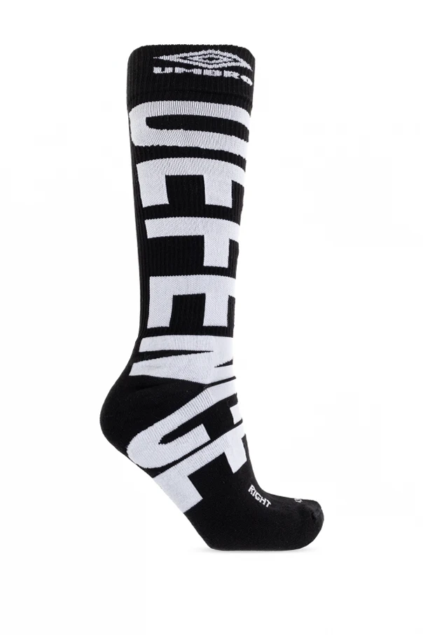 SCHWARZ Socken mit Logo