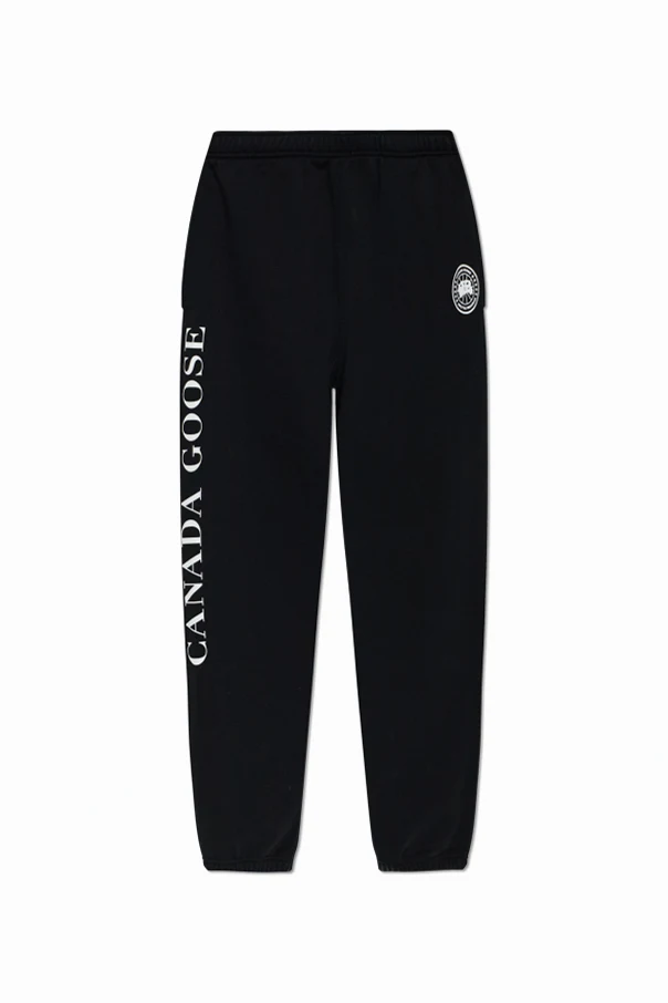 SCHWARZ Jogginghose mit Logo