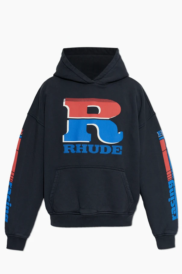 CZARNY Bluza z nadrukowanym logo