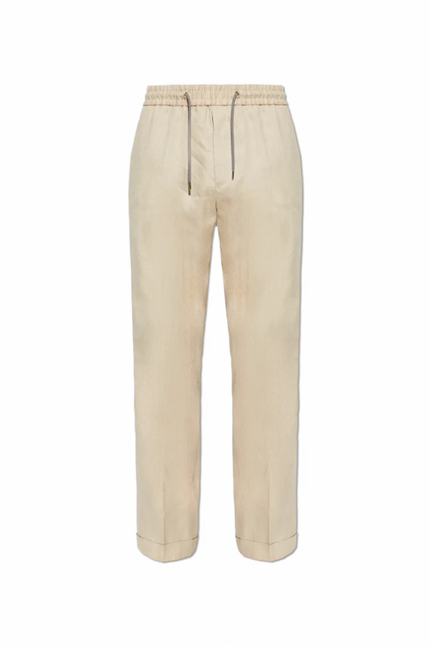 BEIGE Hose mit umgeschlagenen Hosenbeinen