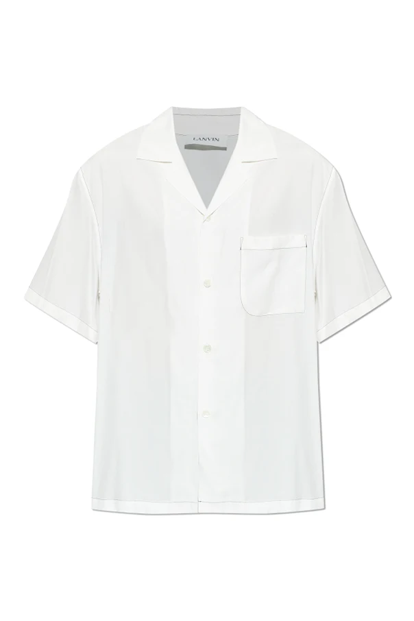 BIAŁY  Koszula z nadrukiem