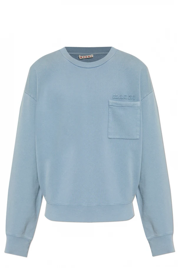 BLAU Sweatshirt mit Tasche