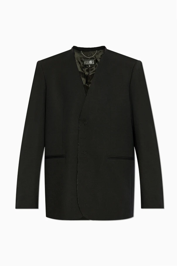 SCHWARZ Einzreihiges Sakko von MM6 Maison Margiela