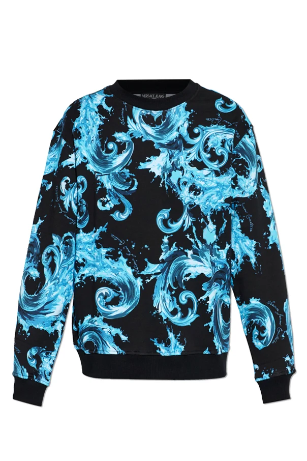 SCHWARZ Sweatshirt mit „barocco“-Muster