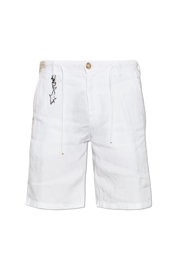WHITE Linen shorts