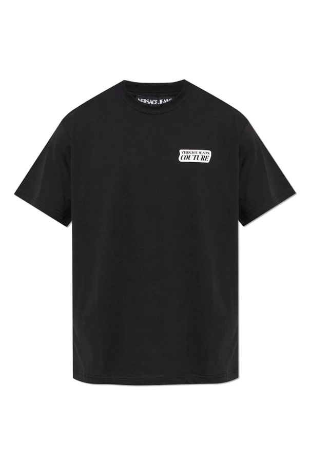 BLACK T-shirt with logo