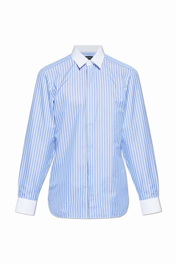 NIEBIESKI Koszula ze wzorem w pasy