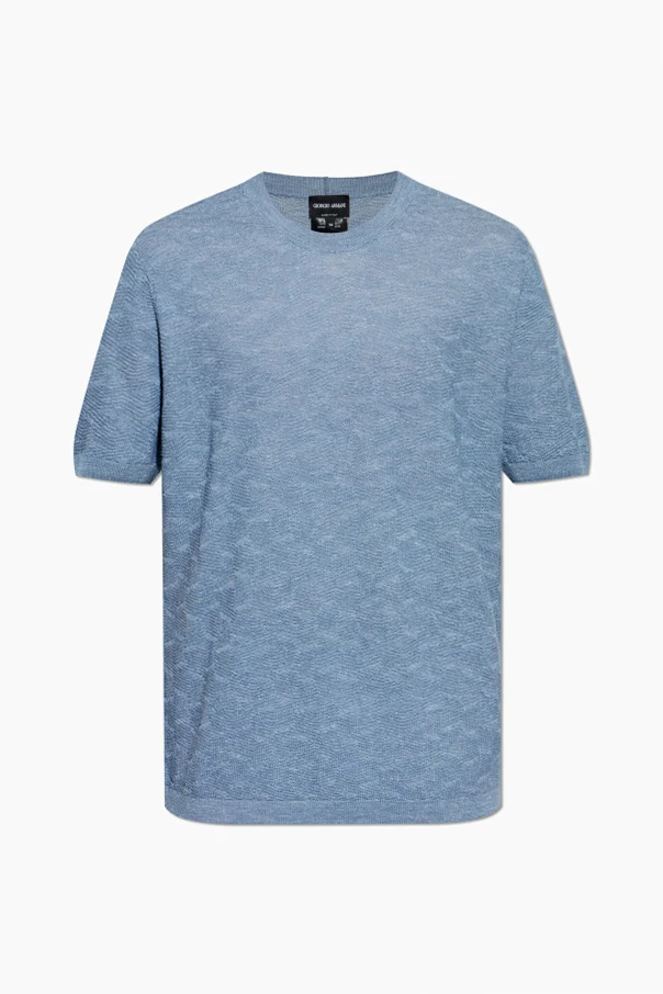 NIEBIESKI T-shirt z okrągłym dekoltem