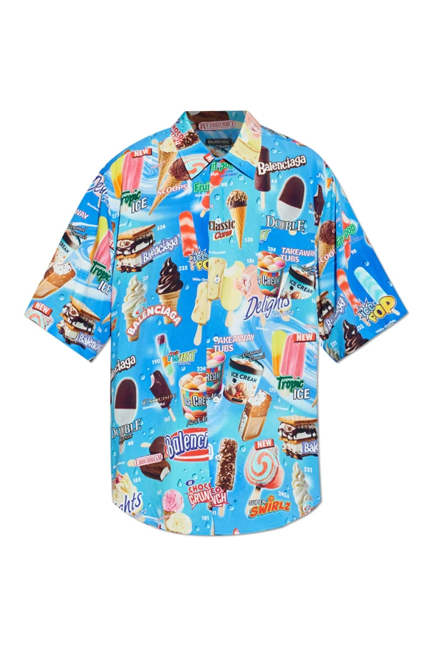 SZARY Koszula z nadrukiem