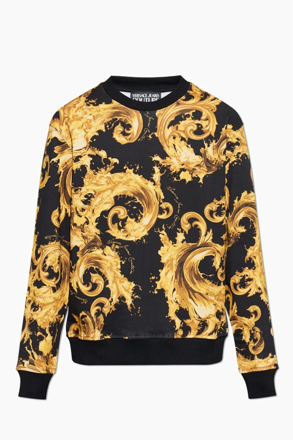 SCHWARZ Sweatshirt mit „barocco“-Muster