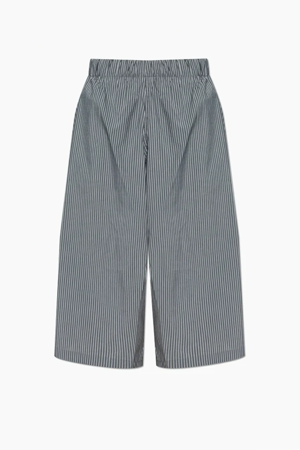 GREY Striped pattern shorts