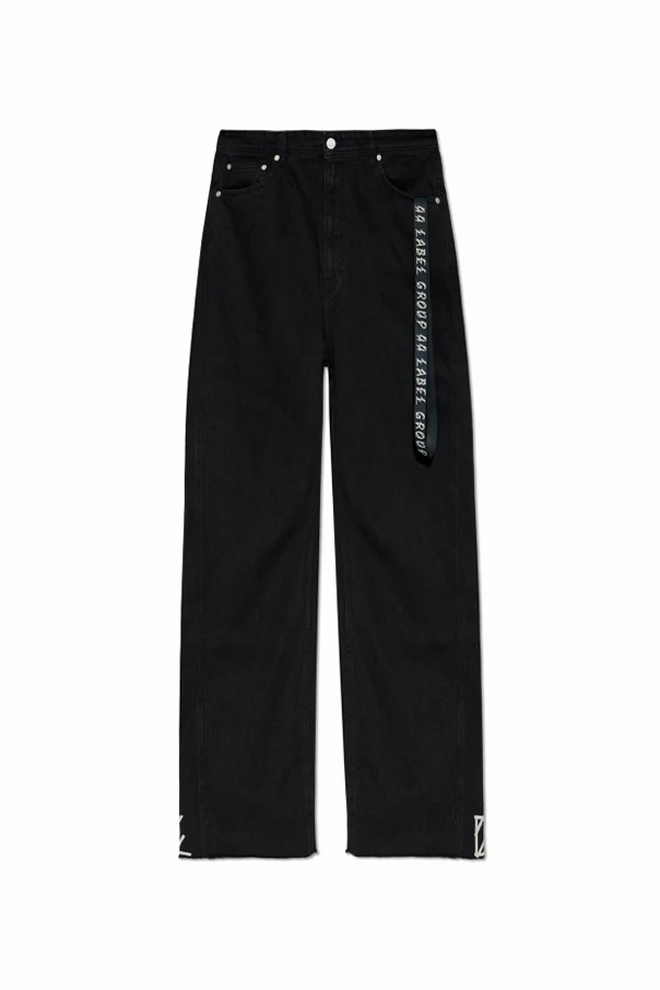 BLACK Straight-leg jeans