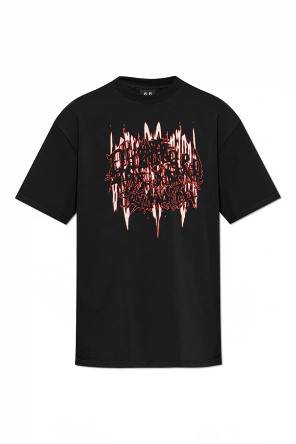 BLACK T-shirt with print