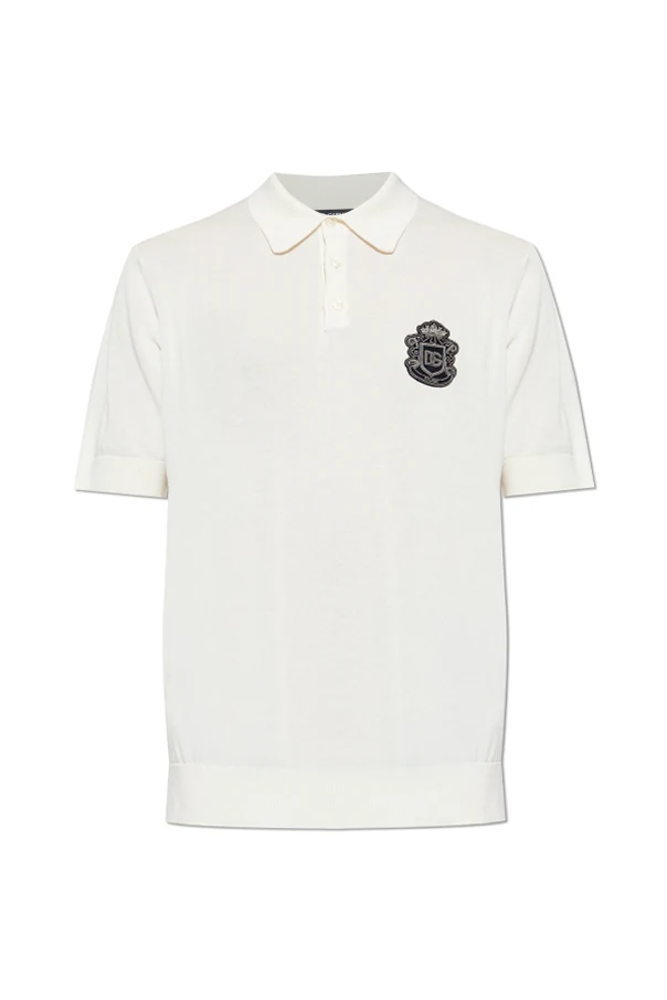 cream Polo with appliqué