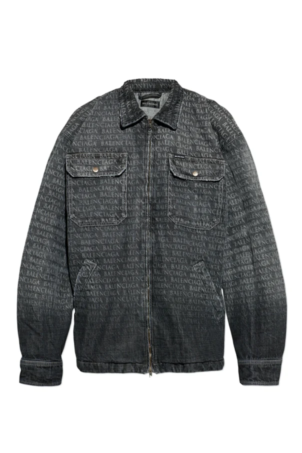 GRAU Jeansjacke mit Monogramm