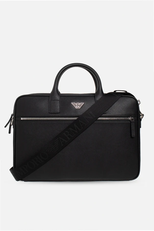 BLACK Duffel bag with logo
