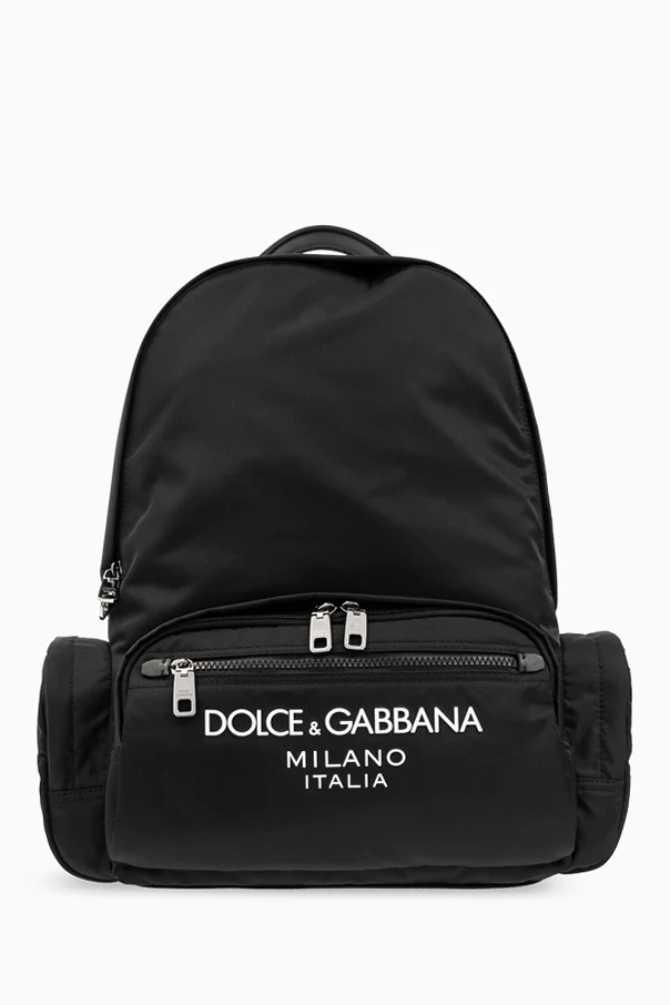 BLACK Backpack with logo