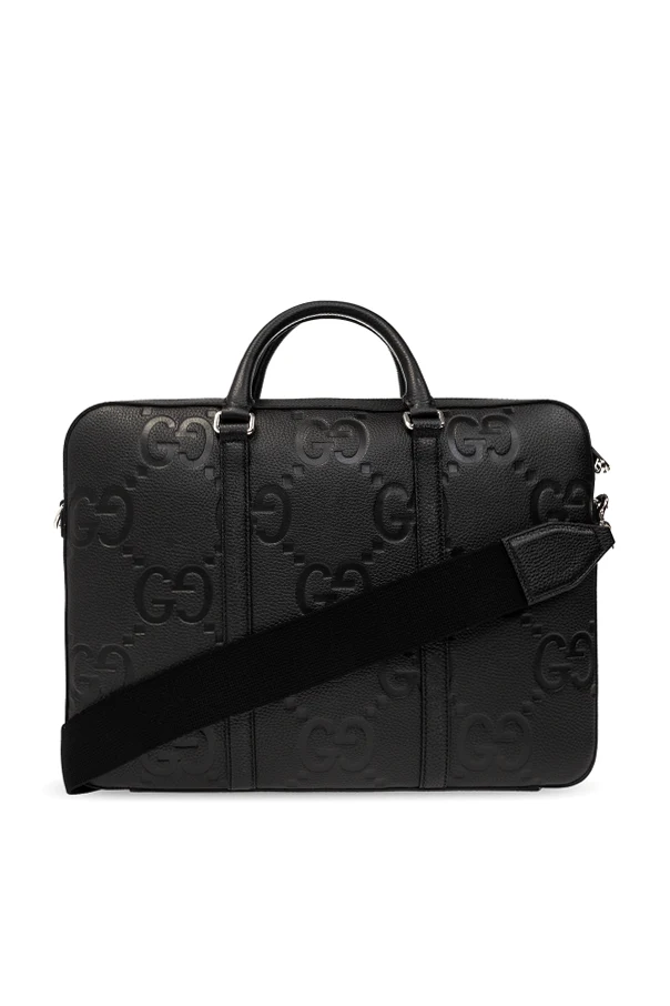 BLACK Leather briefcase