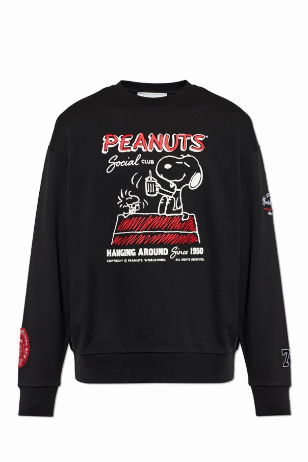 SCHWARZ Sweatshirt mit Print