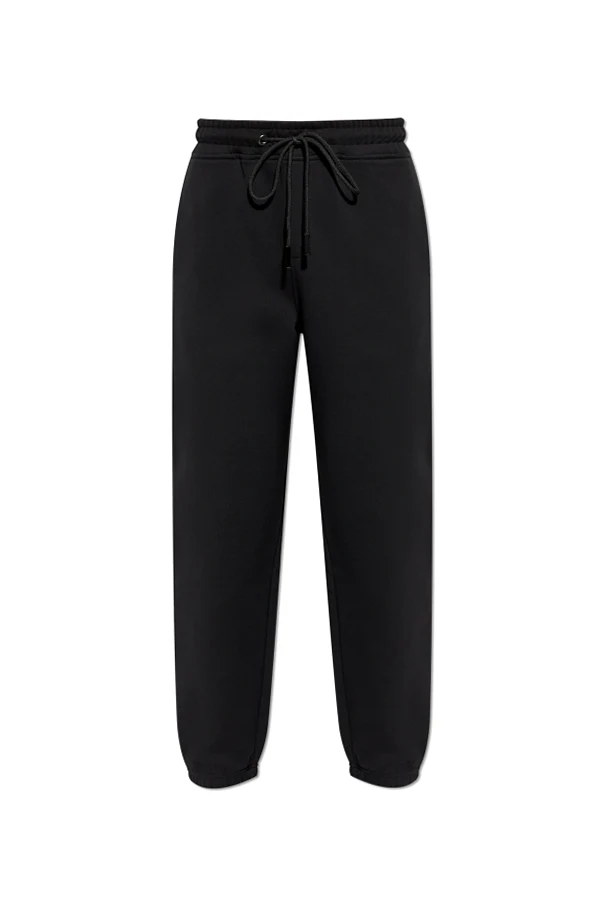 BLACK Sweatpants with cuffed legs