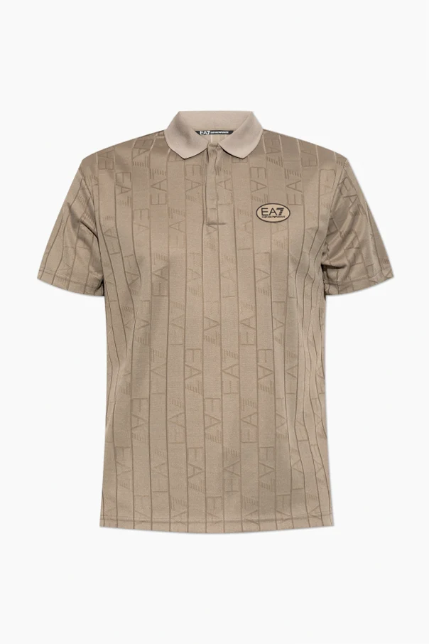 beżowy Polo z monogramem