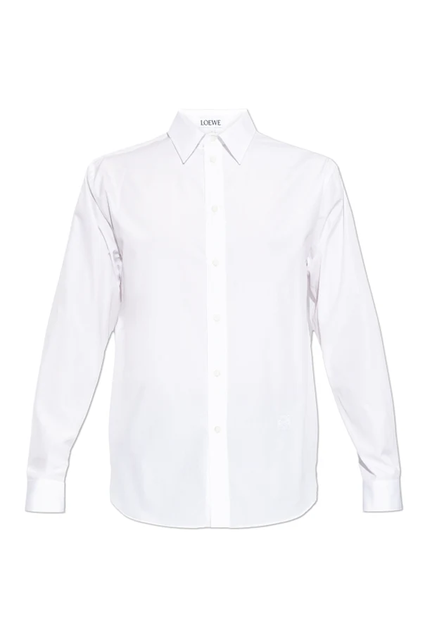 BIAŁY  Koszula z logo