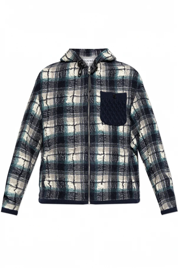 GRANATOWY Kurtka z kieszenią