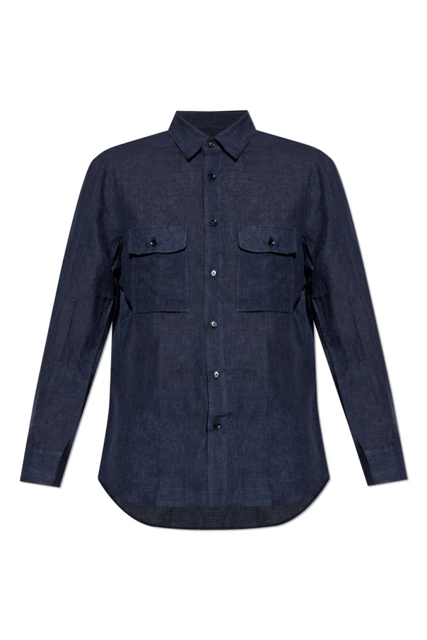 NAVY BLUE Linen shirt