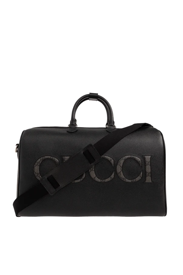 SCHWARZ Leather duffel bag