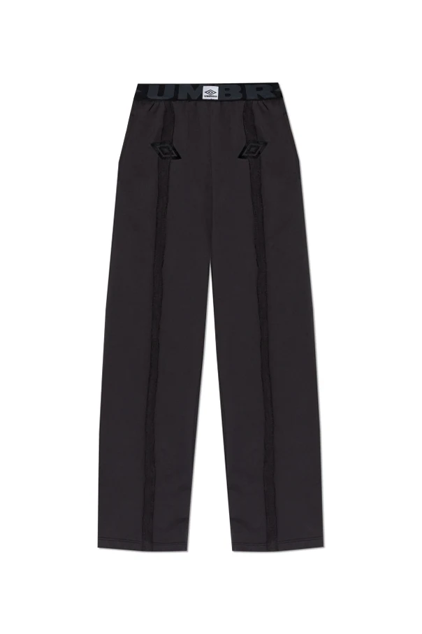 BLACK Straight-leg sweatpants