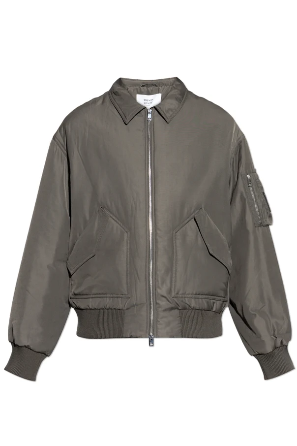 GRÜN Gefütterte Bomberjacke