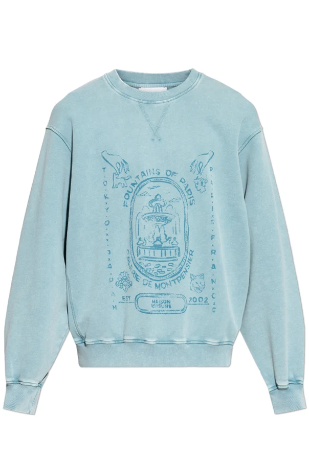 BLAU Sweatshirt mit Aufdruck
