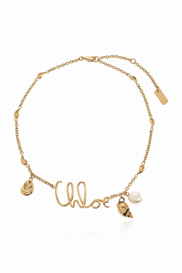 ZŁOTY Choker z logo
