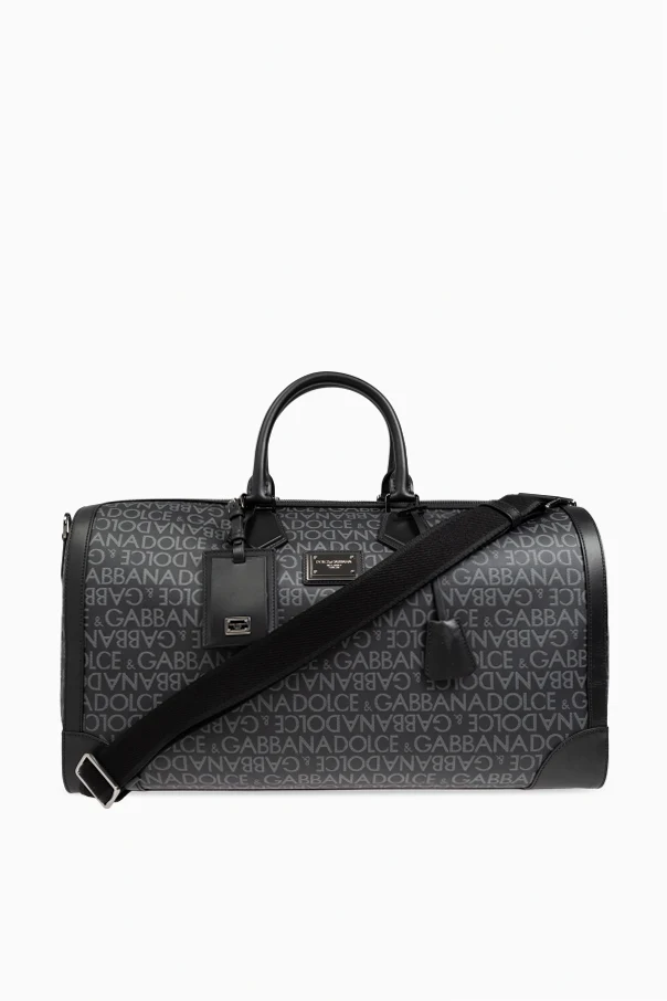BLACK Handbag with monogram