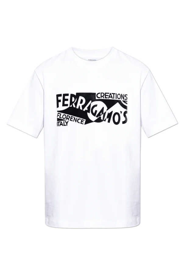 BIAŁY  T-shirt z logo
