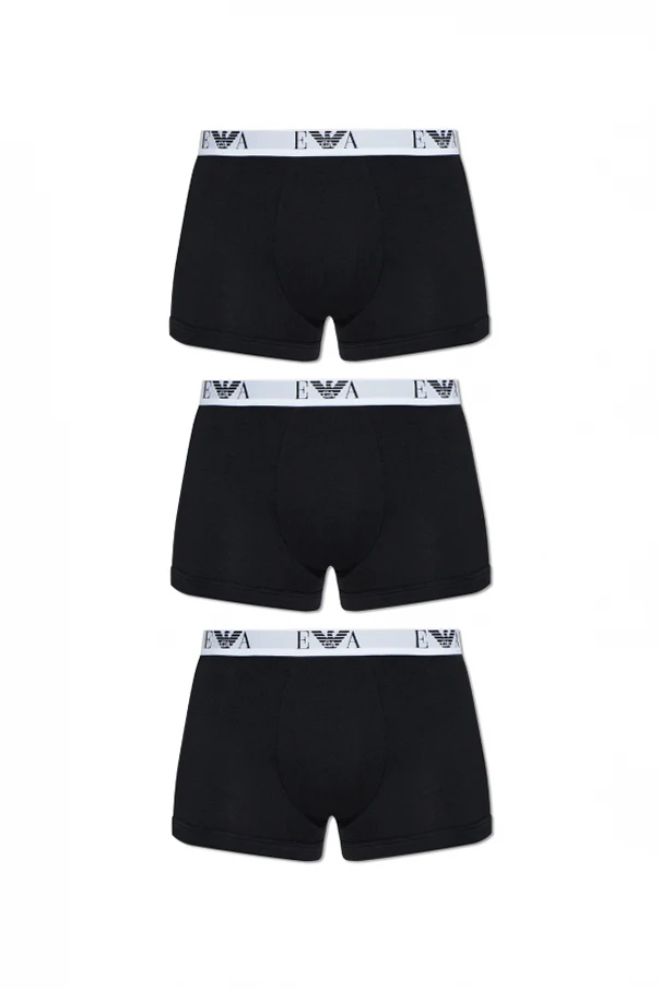 SCHWARZ 3er-Pack Boxershorts