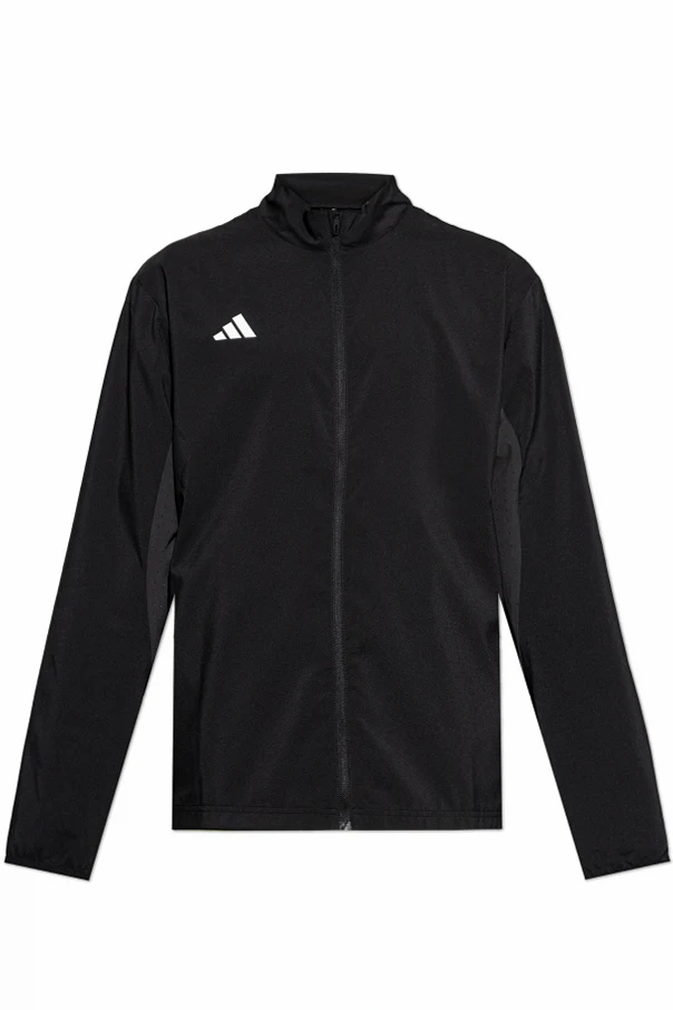 CZARNY Kurtka z logo