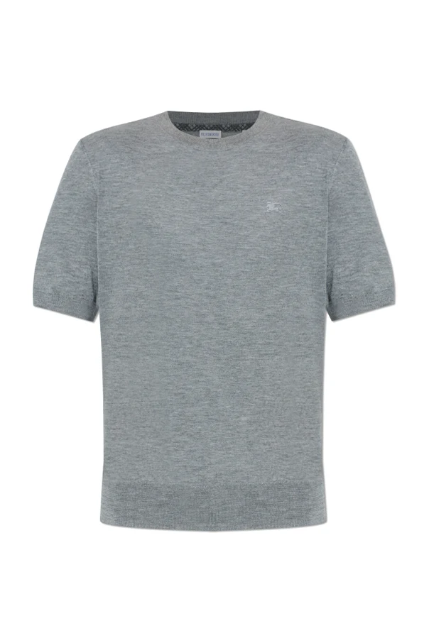 SZARY Kaszmirowy t-shirt `Tom`